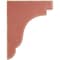 Ekena Millwork 3 1/2"W x 8 1/2"D x 11"H Bedford Wood Vintage Decor Bracket, Salvage Red BKTWD04X09X11BERD - alternate 3